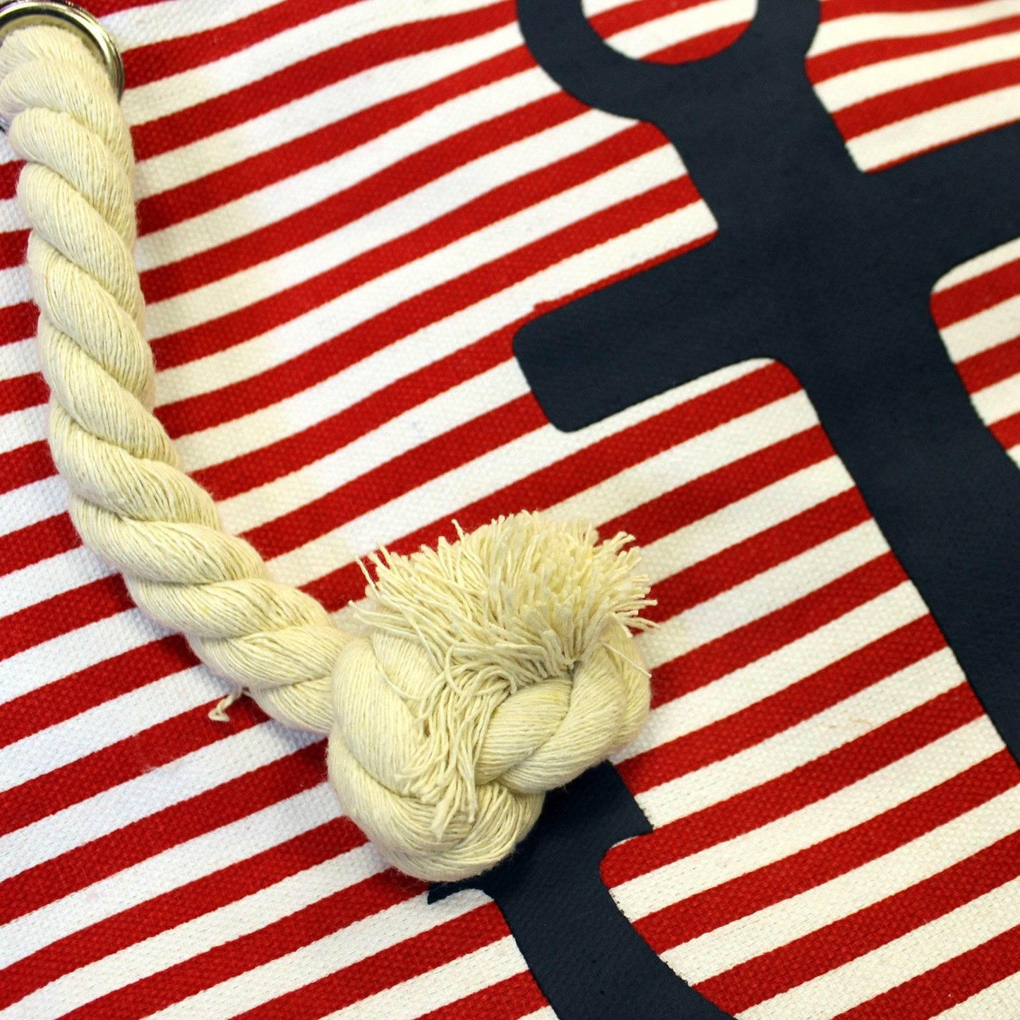 Rope Handle Bag - Blue Anchor