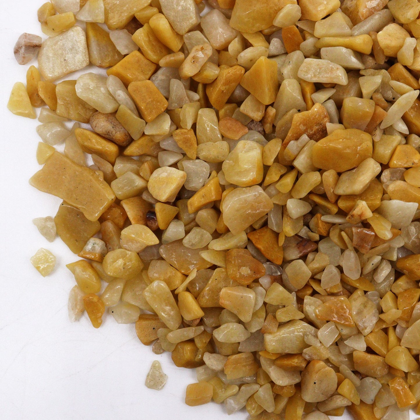 Golden Quartz Chips Gemstone Chips Bulk - 1KG