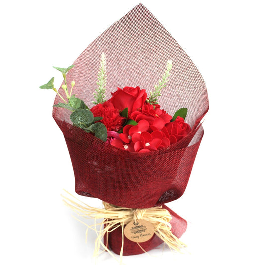 Red Soap Flower Bouquet - Special