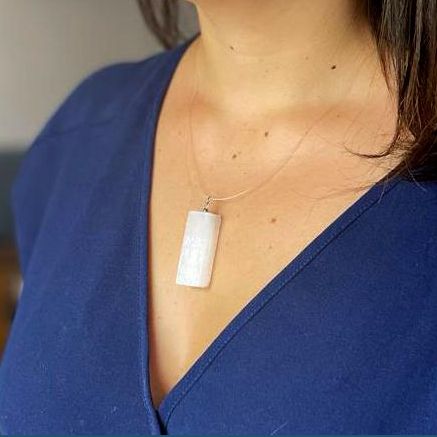 Selenite Natural Pendant