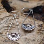 Silver & Gold Earring - Luna Balance