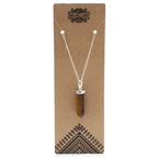 Gemstone Classic Point Pendant - Tiger Eye