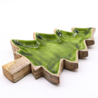 Lost in the Forrest -  Enamel Tree Wooden Bowl - 25x19cm