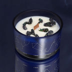 Zodiac Crystal Candle with Gemstone Bracelet - Taurus