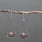 Silver & Gold Earring - Luna Balance