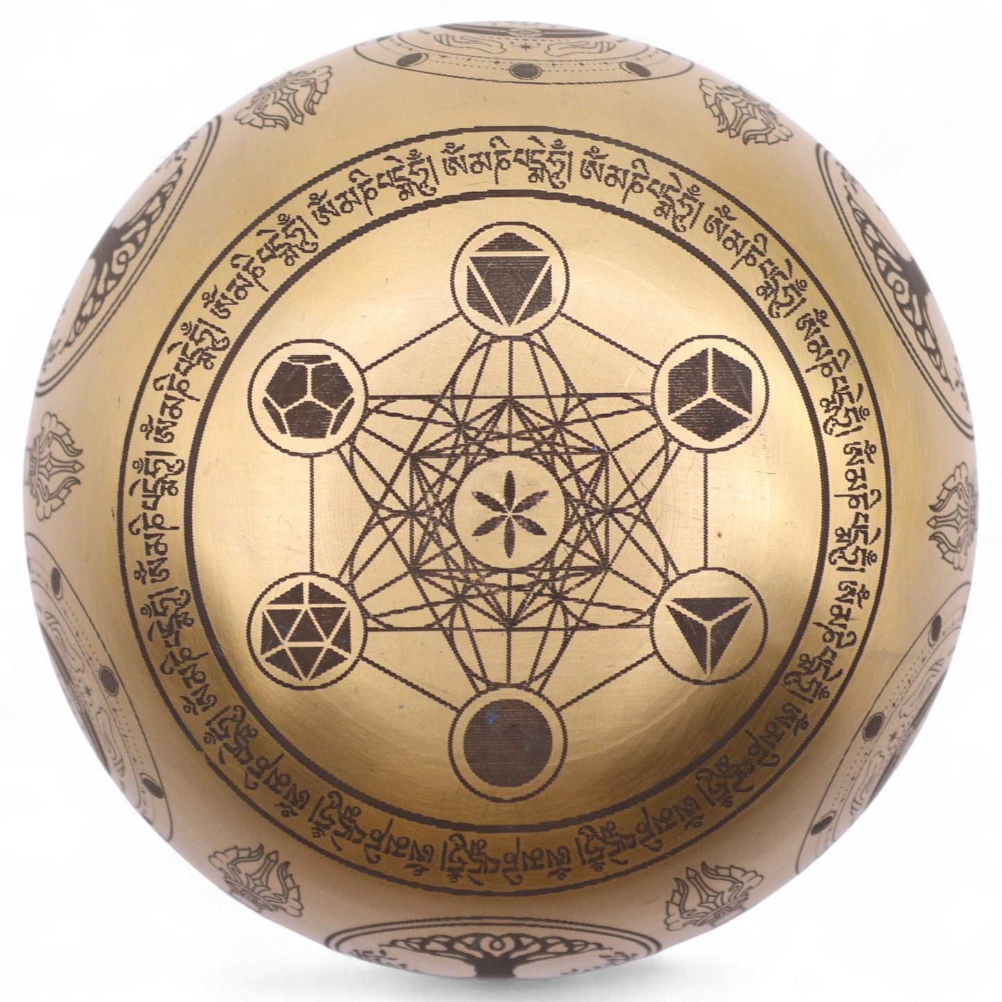 Pure Brass Etched Buddha - Set of 4 - Approx 3.85kg