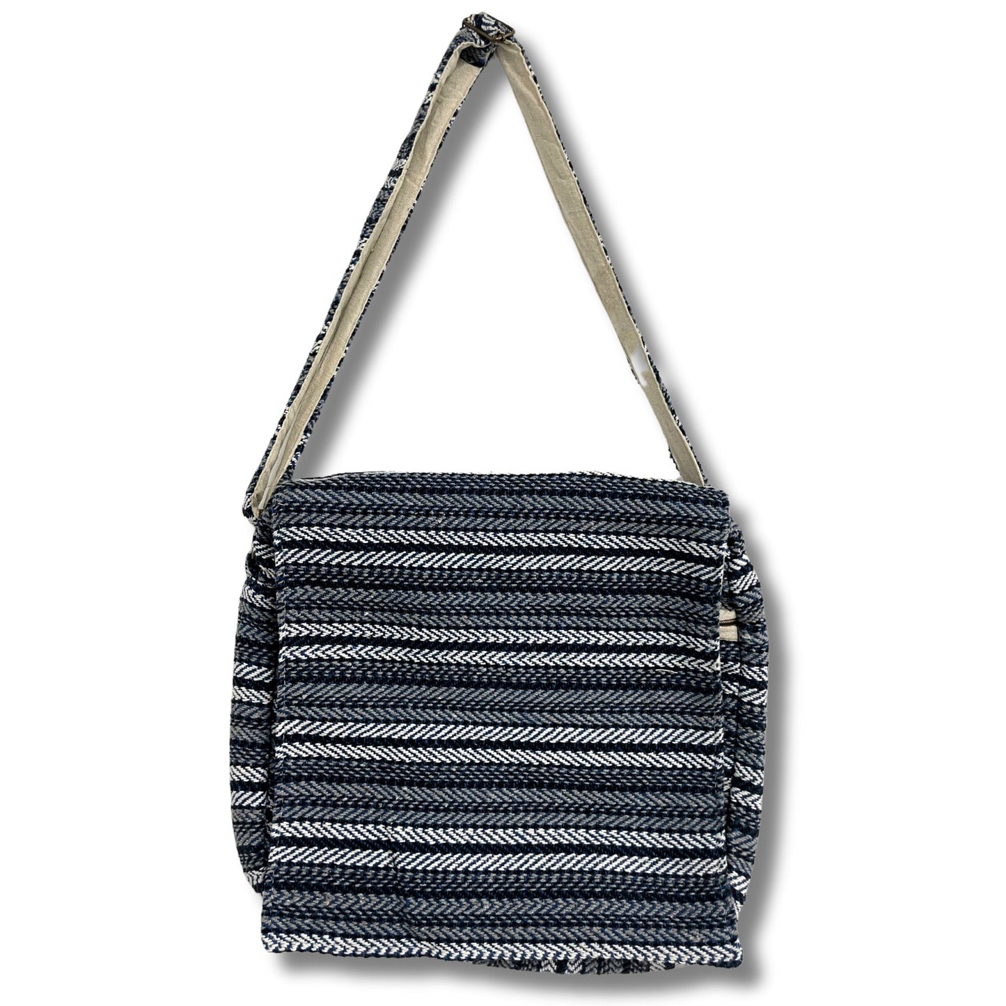 Soft Banjar Laptop Bag - Blue Strips