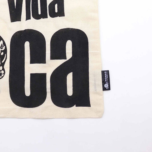 Iconic Basic Tote Bag - Mi Vida Loca - Natural 4oz