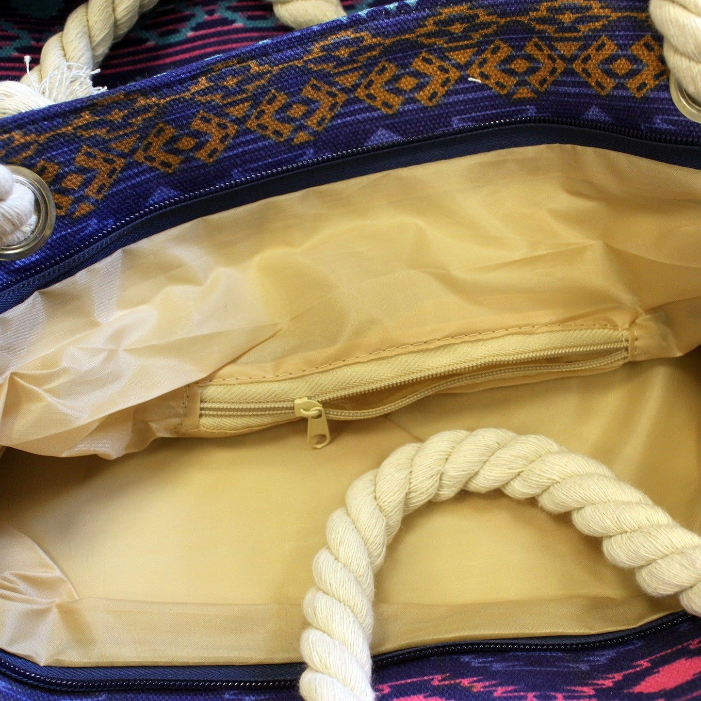 Rope Handle Bag - Bali Blues