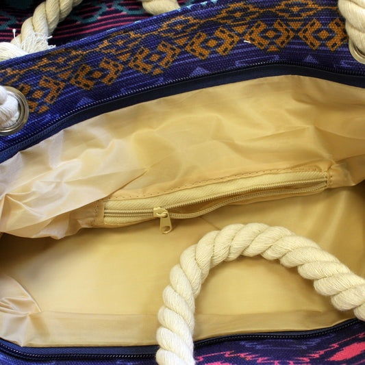 Rope Handle Bag - Bali Blues