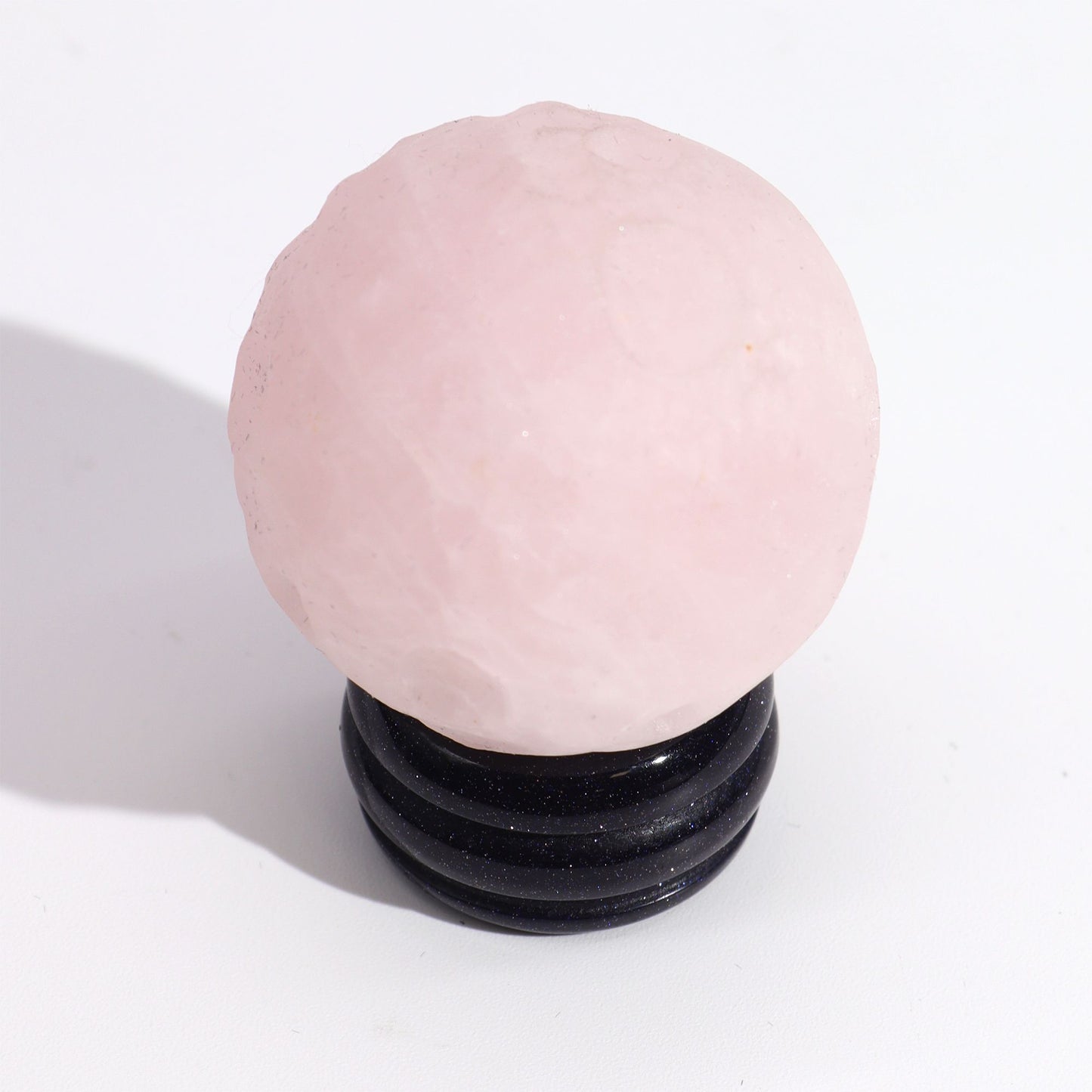 Rose Quartz Planet on a Sola Goldstone Stand (VENUS)