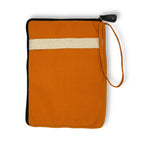 Canvas Travel Laptop Pouch - Orange