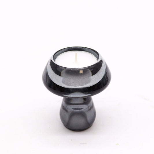Mushroom Flip Dinner Candle / Tealight Holder - Midnight Grey