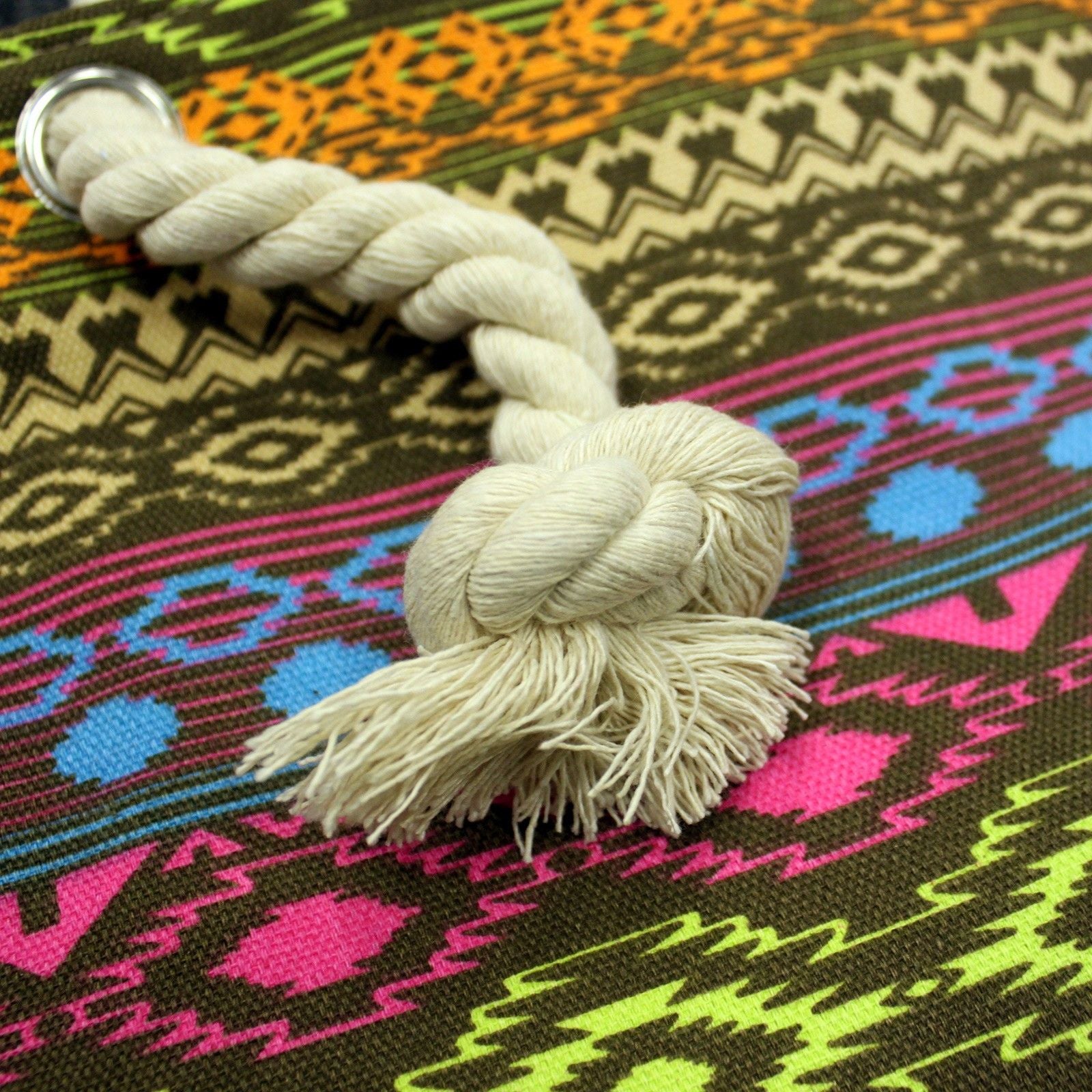 Rope Handle Bag - Bali Tan & Tones