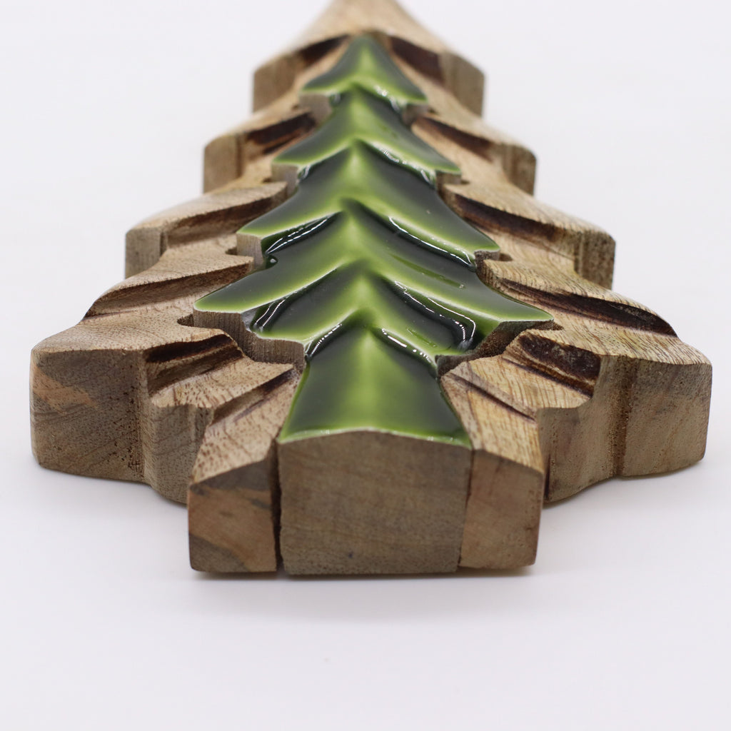 Lost in the Forrest - Small Tree in a Tree Wooden Decoration - 15x10cm