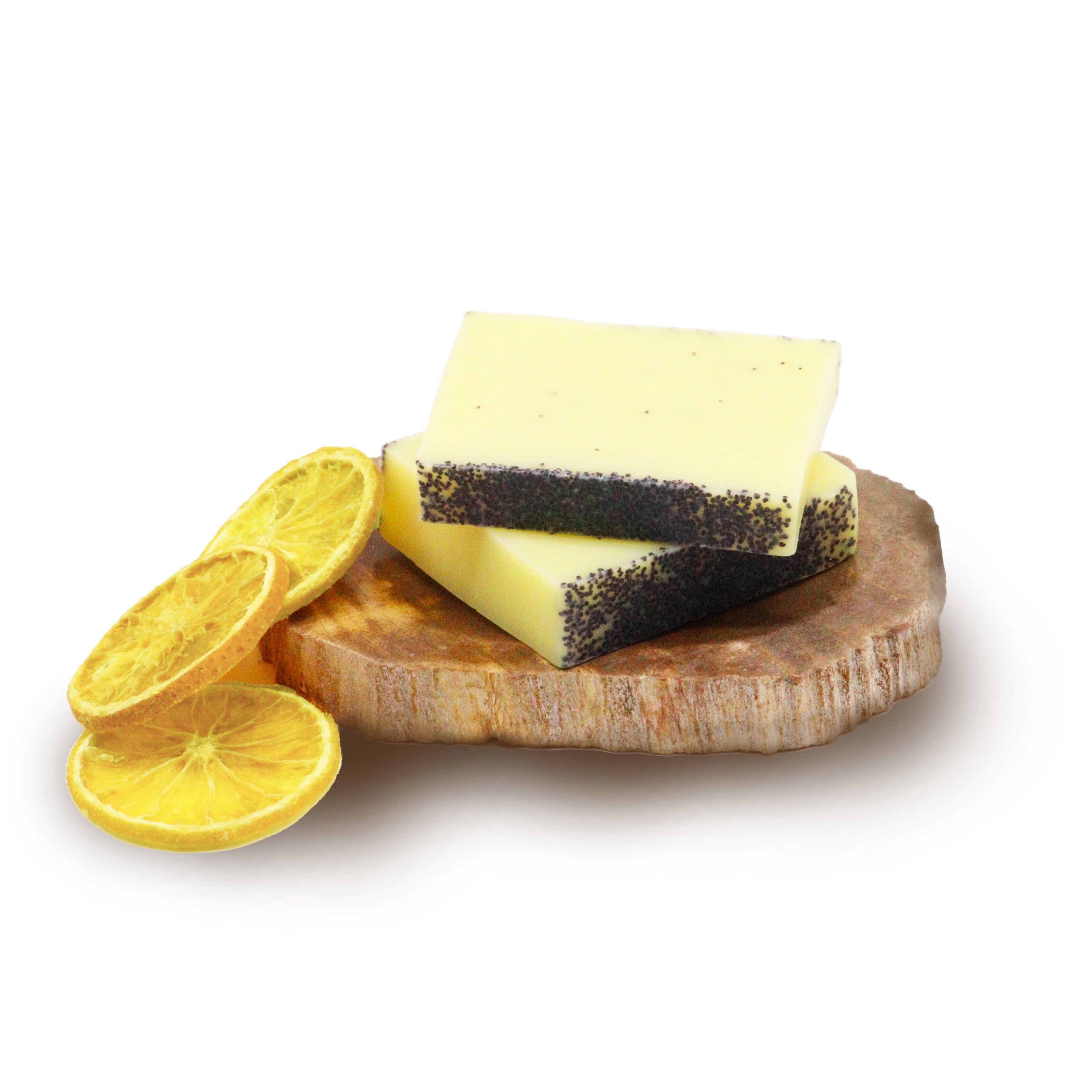 Lemon Poppy Soap Loaf