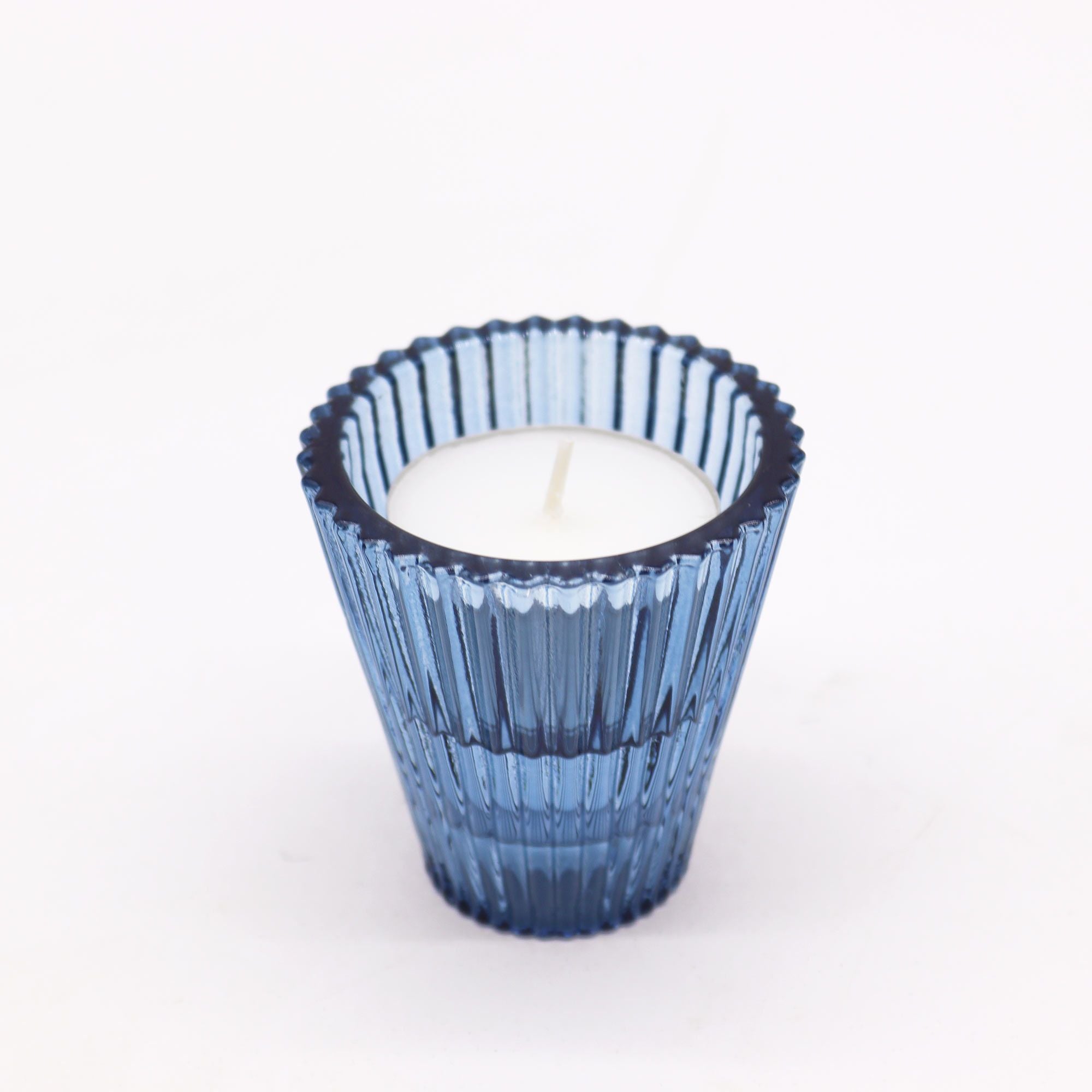 Flip Dinner Candle / Tealight Holder - Royal Blue