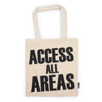 Iconic Basic Tote Bag - ACCESS ALL AREA - Natural 4oz