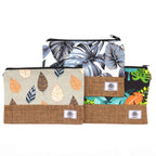 Large Luxury Tropical Pouches - (assorted designs) - 26x17cm