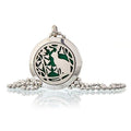 Aromatherapy Diffuser Necklace - Cat and Flowers 25mm