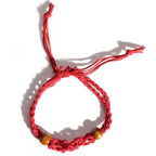 Gemstone Bracelet Cord - Red