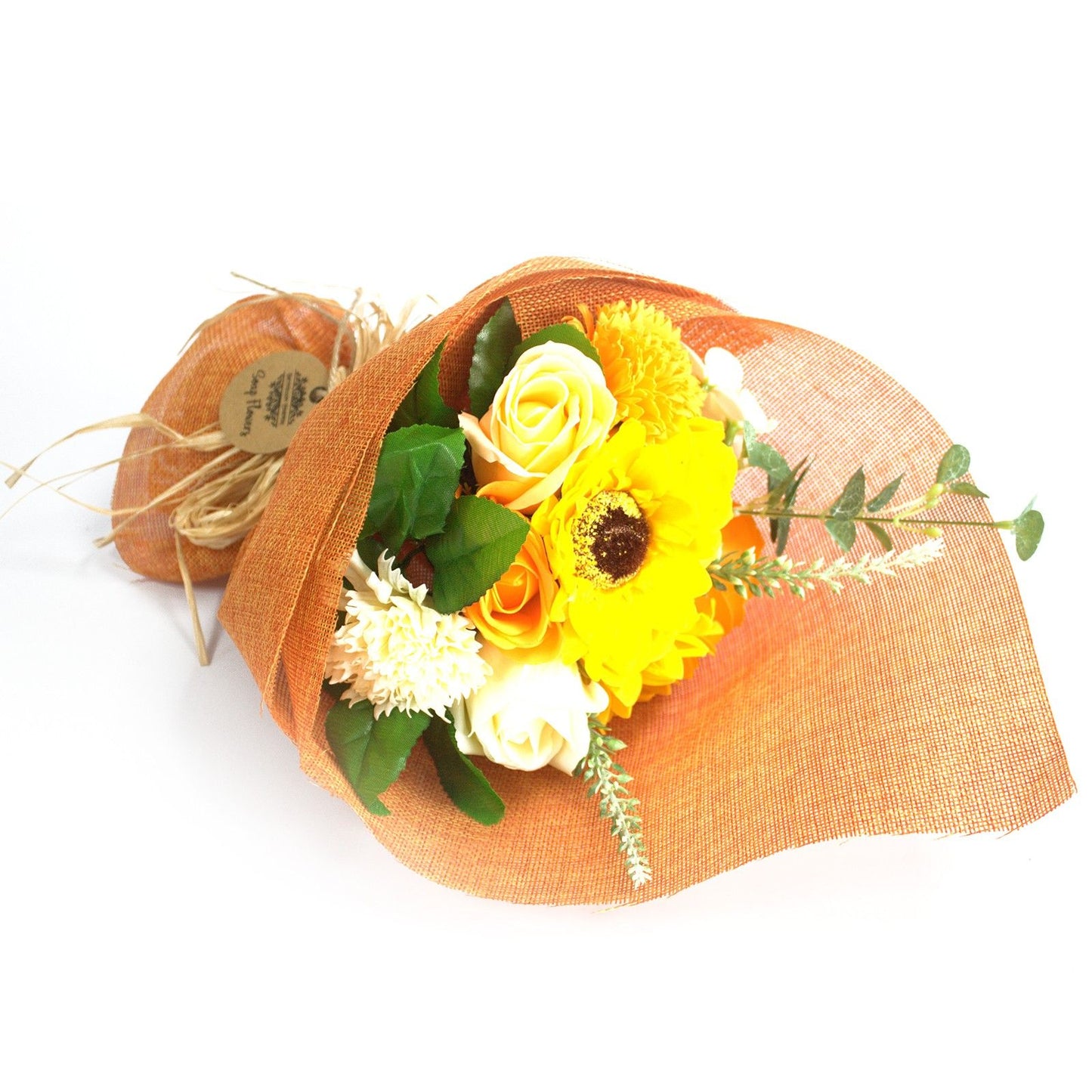 Orange Standing Soap Flower Bouquet - Special