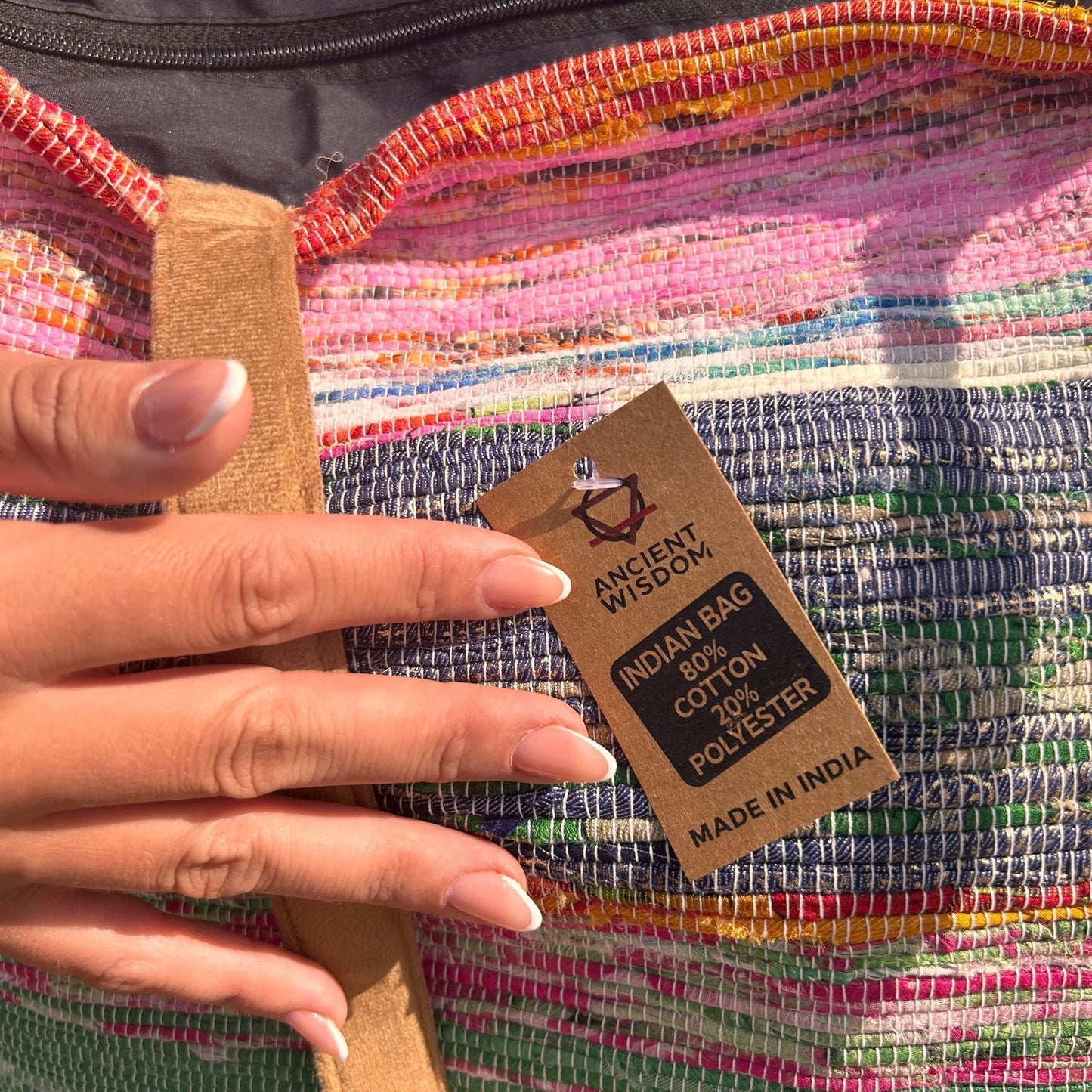 Recycled Big Rug Bag - Shades of Dusk