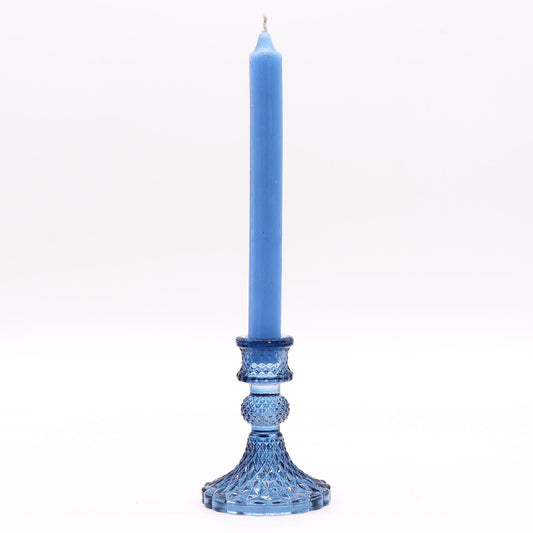 Vintage Dinner Candle Holder - Royal Blue
