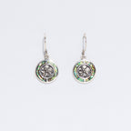 Shell & Silver Earrings - Frangipani - Abalone