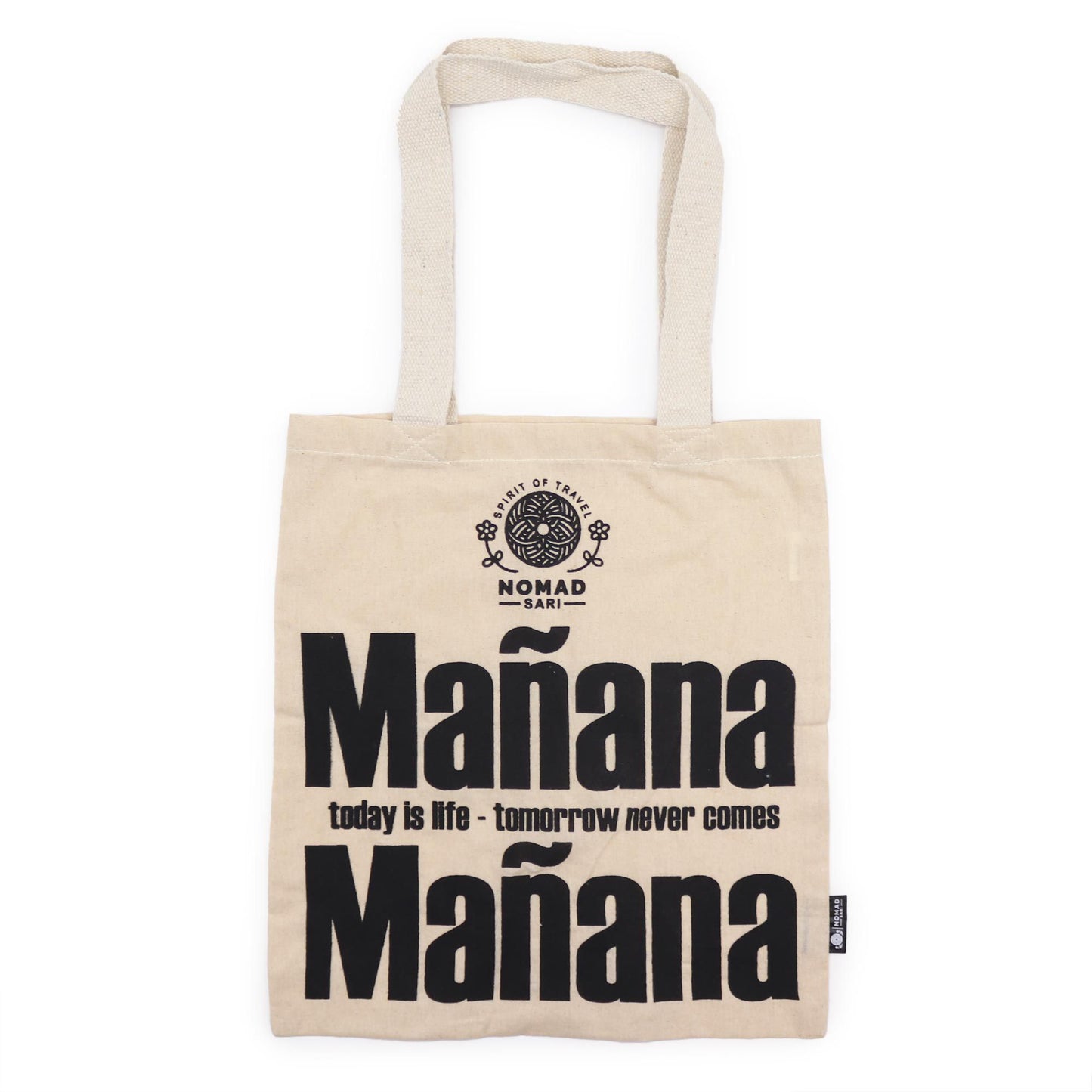 Iconic Basic Tote Bag - Mañana Mañana - Natural 4oz