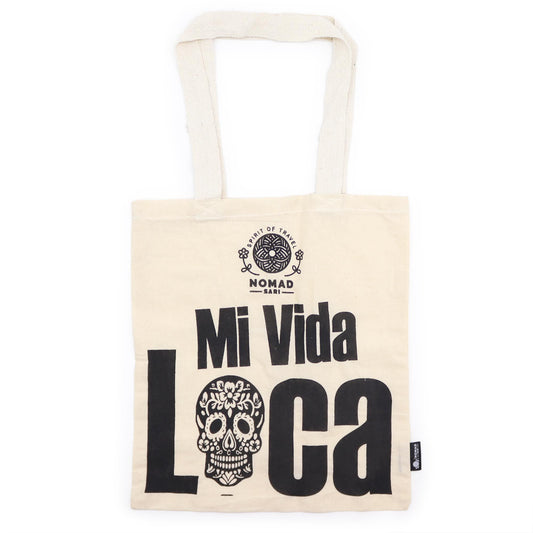 Iconic Basic Tote Bag - Mi Vida Loca - Natural 4oz