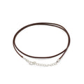 Waxed Pendant Cord -  2mm x 55cm - Dark Brown 112